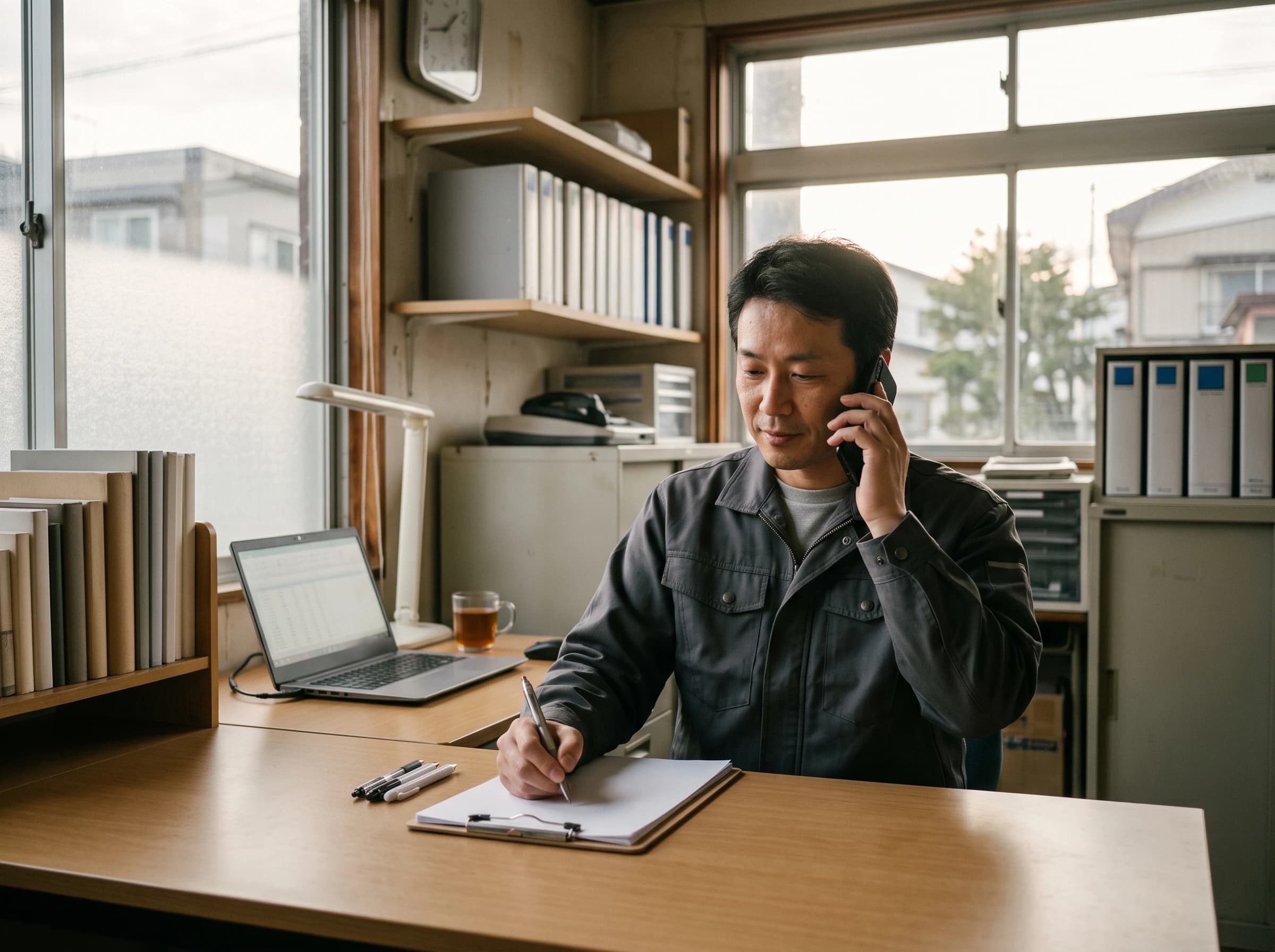 電話でご相談に対応するスタッフ